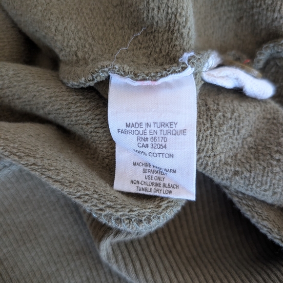 Olive Green Women's Hooded Top - Picture 4 of 5